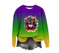 Langarmshirt Pullover Frauen Herbst Winter Basic Shirt Elegant Oberteile mit Blumen Motiv Bequem Pullover Langärmelige Pulli Tops mit Rundhals Dünner Sweatshirt Jumper pullover damen
