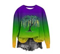 Langarmshirt Pullover Frauen Herbst Winter Basic Shirt Elegant Oberteile mit Blumen Motiv Bequem Pullover Langärmelige Pulli Tops mit Rundhals Dünner Sweatshirt Jumper pullover damen