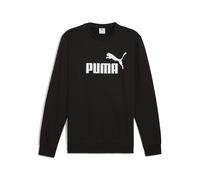 Langarmshirt PUMA "ESS NO 1 LOGO CREW TR", Herren, Gr. L, puma schwarz, Sweatware, Obermaterial: 68% Baumwolle, 32% Polyester, bedruckt, regular fit normal, Rundhals, Shirts Langarmshirt, mit Relaxed