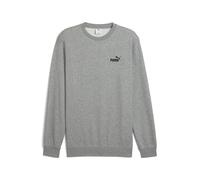 Langarmshirt PUMA "ESS SMALL NO 1 LOGO CREW TR", Damen, Gr. XL, medium gray heather, Sweatware, Obermaterial: 68% Baumwolle, 32% Polyester, unifarben, regular fit normal, Rundhals, Shirts Langarmshirt