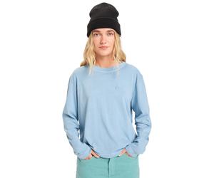 Langarmshirt QUIKSILVER "Essential", Damen, Gr. XS, ashley blau, Obermaterial: 100% Walkfrottier;, Shirts Langarmshirt (72751113-XS)