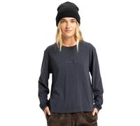 Langarmshirt QUIKSILVER "Essential", Damen, Gr. XS, braun (tarmac), 100% Baumwolle, Langarm, Shirts (69325855-XS) tarmac