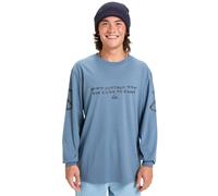 Langarmshirt QUIKSILVER "Ev Cold Ways", Herren, Gr. S, china blau, 70% Baumwolle, 30% Baumwolle, Shirts Langarmshirt (78722862-S) china blau