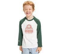 Langarmshirt QUIKSILVER "Ev Spot On Raglan", Jungen, Gr. 3(91-100cm), weiß, 100% Baumwolle, Shirts Langarmshirt (56258865-3) weiß