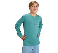 Langarmshirt QUIKSILVER "Ev Swell Ovation", Jungen, Gr. 10, deep sea, 100% Baumwolle, Shirts Langarmshirt (87868853-10) deep sea