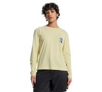 Langarmshirt QUIKSILVER "Standard", Damen, Gr. M, beige (garden glade), Obermaterial: 100% Baumwolle., Shirts Langarmshirt (58108030-M) garden glade