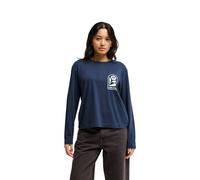Langarmshirt QUIKSILVER "Standard", Damen, Gr. S, blau (schwarz navy), Obermaterial: 100% Baumwolle., Shirts Langarmshirt (88982121-S) schwarz navy