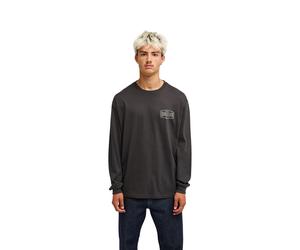 Langarmshirt QUIKSILVER "Surf Garage", Herren, Gr. S, schwarz (tarmac), Obermaterial: 100% Baumwolle., Shirts Langarmshirt (92194500-S) tarmac