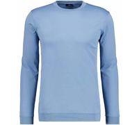 Langarmshirt RAGMAN, Herren, Gr. 3XL, blau (mittelblau, 726), Jersey, 100% Baumwolle, regular fit, Rundhals, Shirts Langarmshirt (15913617-XXXL) mittelblau, 726