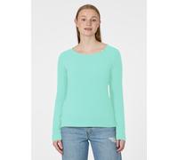 Langarmshirt RAGWEAR "FLLORAH LONG GOTS", Damen, Gr. XXL, lagoon grün, Jersey, Obermaterial: 100% Baumwolle, unifarben, normal, Rundhals, Shirts Langarmshirt, Bestseller aus Single Jersey mit softem F