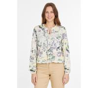 Langarmshirt RAGWEAR "ONELIA PRINT", Damen, Gr. M, beige (ivory), Jersey, Obermaterial: 50% Baumwolle, 50% Modal, bedruckt, gemustert, normal, Rundhals, Shirts Langarmshirt (97009027-M) ivory
