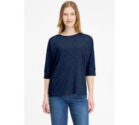 Langarmshirt RAGWEAR "SHIMONA", Damen, Gr. 3XL, schwarz (midnight), Jersey, Obermaterial: 50% Baumwolle, 50% Polyester, unifarben, regular fit normal, Rundhals, Shirts Langarmshirt (83148331-XXXL)