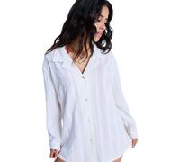 Langarmshirt ROXY "Sunset Back", Damen, Gr. S, weiß, Obermaterial: 100% Walkfrottier;, Shirts Langarmshirt (25203158-S) weiß