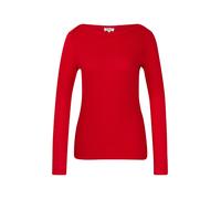 Geripptes Langarmshirt mit U-Boot-Ausschnitt 46 rot 2175244.3384.46