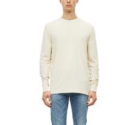 Langarmshirt S.OLIVER, Herren, Gr. L, beige (nature), Obermaterial: 100% Baumwolle, unifarben, Rundhals, Bündchen, Shirts Langarmshirt, mit Rundhalsausschnitt (51853533-L) nature