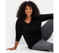 Sheego Langarmshirt in leichter A-Linie 52/54 schwarz