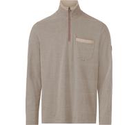 Langarmshirt MARCO DONATI "Langarm-Shirt", Herren, Gr. 56/58, beige (sesam, meliert), 100% Baumwolle, meliert, Shirts Langarmshirt (10353448-56) sesam, meliert