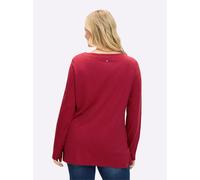 Langarmshirt kirsche-silberfarben-bedruckt 56/58