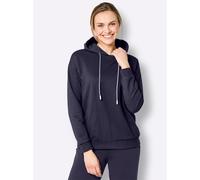 Langarmshirt "Shirt", Damen, Gr. 44/46, schwarz (marine, weiß), 50% Baumwolle, 50% Polyester, unifarben, Shirts Langarmshirt (85707808-44) marine, weiß