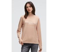 Langarmshirt SOCCX, Damen, Gr. M, golden sand, Single Jersey, Material: 100% Baumwolle, bedruckt, regular fit normal, Rundhals, eingesetzt gerader Abschluss, Shirts Langarmshirt, aus Baumwolle (627989