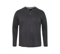Langarmshirt SOLID "Langarmshirt SDVolko Big & Tall", Herren, Gr. 4XL, grau (dar grau m), Obermaterial: 100% Baumwolle CO., Shirts Langarmshirt (43715735-4XL) dar grau m