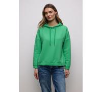 Langarmshirt STREET ONE, Damen, Gr. 34, arcadia grün, Stoff, 100% Polyester, unifarben, comfort fit normal, ohne Ausschnitt, Bündchen, Shirts Langarmshirt, mit Struktur (41657321-34) arcadia grün