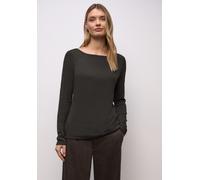 Street One Frauen Basic Langarmshirt in Braun, Gr: 36