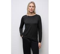 Damen Glitzer Strick-Look Shirt