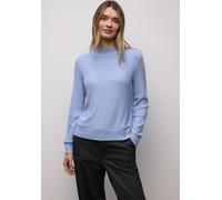 Street One Frauen Softes Turtleneck Shirt in Blau, Gr: 42