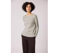 Street One Gestreiftes T-Shirt Light Terra Mocha 46