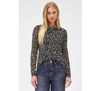Langarm Shirt aus Mesh mit Print