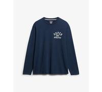 Langarmshirt Superdry Athletic Essentials Blau M