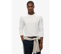 Langarmshirt SUPERDRY "CLASSIC ESSENTIAL TOP", Herren, Gr. S, optic, Single Jersey, Obermaterial: 100% Baumwolle, unifarben, relaxed fit hüftbedeckend, Rundhals, Shirts Langarmshirt (61354626-S)