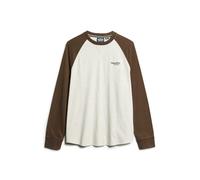 Langarmshirt Superdry Essential Logo Baseball Braun S