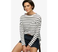 Superdry Studios Boat Neck Slub Langarm-t-shirt