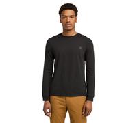 Langarmshirt TIMBERLAND "DUNSTAN RIVER Long Sleeve Tee", Herren, Gr. 3XL, schwarz (schwarz, pavement), Jersey, Obermaterial: 100% Baumwolle, unifarben, Rundhals, Shirts Langarmshirt, mit Logostickerei
