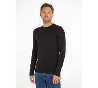 Tommy Jeans Herren Tjm Original Rib Longsleeve Tee Dm0dm04409 Langarm Strickoberteile, Schwarz, M EU
