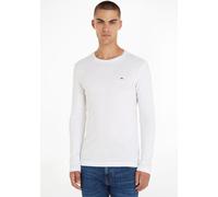 Tommy Jeans Langarmshirt TJM Original gerippt Bio-Baumwolle Slim-Fit Weiß M