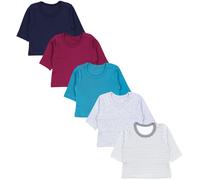 Langarmshirt TUPTAM "Shirt Baby Jungen Langarmshirt 5er Set", Mädchen, Gr. 92, grün (blau dunkelgrün weinrot grau), Obermaterial: 100% Baumwolle CO., Shirts Langarmshirt (81209968-92) blau dunkelgrün