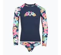 Langarmshirt + Unterteil des Badeanzugs ROXY Morning Flower Lycra Set mood indigo morning flowers