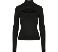 Urban Classics Ladies Cut-Out Turtleneck Longsleeve Frauen in Gr. 2XL in Schwarz