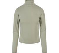 Langarmshirt URBAN CLASSICS "Urban Classics Damen Ladies Modal Turtleneck Longsleeve", Mädchen, Gr. XS, softsalvia, 77% Modal, 23% Polyester, unifarben, normal, hoch geschlossener Ausschnitt, Shirts L