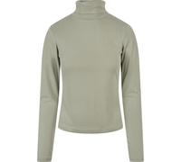 Langarmshirt URBAN CLASSICS "Urban Classics Damen Ladies Modal Turtleneck Longsleeve", Mädchen, Gr. XS, softsalvia, 77% Modal, 23% Polyester, unifarben, normal, hoch geschlossener Ausschnitt, Shirts L
