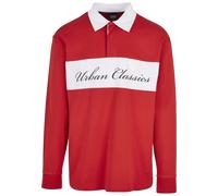 Urban Classics Oversized Rugby Longsleeve in Gr. L in Weiß