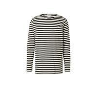 Langarmshirt URBAN CLASSICS "Urban Classics Herren Regular Stripe LS", Herren, Gr. M, schwarz-weiß (weiß, schwarz), 100% Baumwolle, gestreift, normal, Rundhals, Shirts Langarmshirt (89527168-M) weiß,