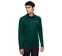 Langarmshirt VAUDE "MEN'S LARICE LIGHT SHIRT II", Herren, Gr. L, deep pond, Obermaterial: 100% Polyester, normal, hoch geschlossener Ausschnitt, Shirts Langarmshirt, mit Stehkragen, mit Reißverschluss