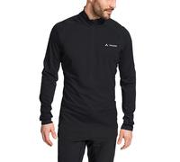 Langarmshirt VAUDE "MEN'S LARICE LIGHT SHIRT II", Herren, Gr. S, schwarz, Obermaterial: 100% Polyester, normal, hoch geschlossener Ausschnitt, Shirts Langarmshirt, mit Stehkragen, mit Reißverschluss,