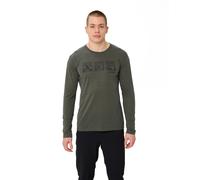 Langarmshirt VAUDE "MEN'S ROSEMOOR LS T-SHIRT III", Herren, Gr. S, grün (khaki), Obermaterial: 75% Polyester, 25% Lyocell (TENCEL™), normal, Rundhals, Shirts Langarmshirt, ohne Kragen, Rundhalsausschn