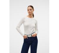 VERO MODA Damen VMLISA LS TOP JRS NOOS Langarmshirt, Snow White, XS