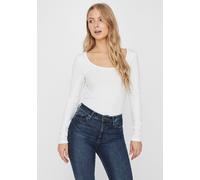 Vero Moda Langarmshirt Damen VMMAXI My LS Soft UNECK GA NOOS – Jersey – Weiß XL – 95% Baumwolle